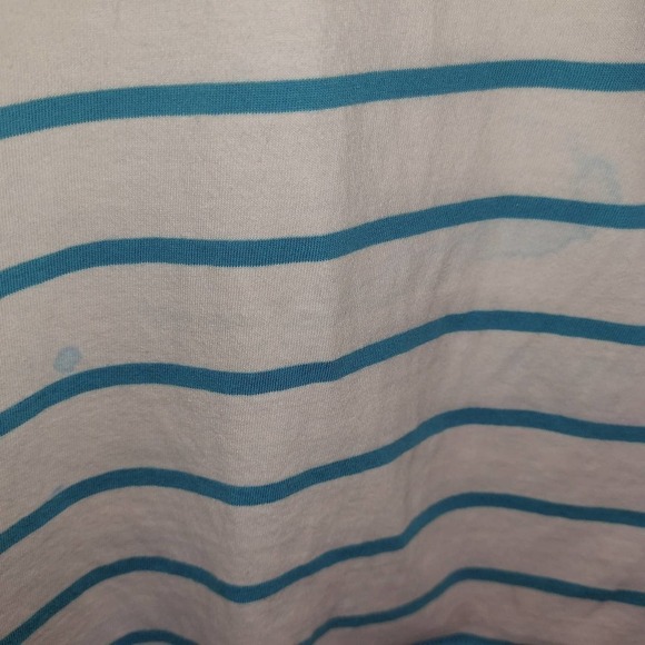 Pacsun Bermuda White/Blue Striped Long Sleeve Lounge Wear Top - Picture 6 of 9